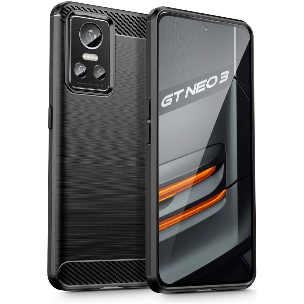 Etui Tech-Protect TPUCarbon Realme GT Neo 3 Black