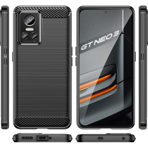 Kup Etui Tech-Protect TPUCarbon Realme GT Neo 3 Black - THP974BLK - {ean13} - Sklep Home Screen