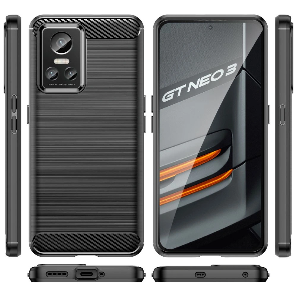 Etui Tech-Protect TPUCarbon Realme GT Neo 3 Black