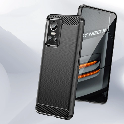 Kup Etui Tech-Protect TPUCarbon Realme GT Neo 3 Negru - THP974BLK - {ean13} - Sklep Home Screen