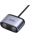 Kup UGREEN CD252 Autoladegerät mit zwei Zigarettenanzünderbuchsen, USB + USB-C, 120W (grau) - UGR1216GRY - {ean13} - Sklep Home Screen