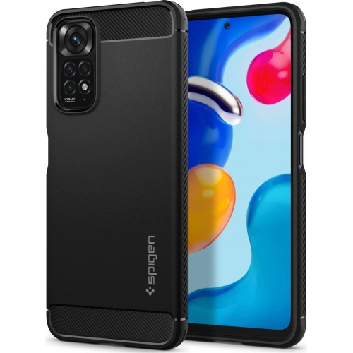 Kup Etui Spigen Rugged Armor Redmi Note 11/11S Matt Fekete - SPN2224BLK - {ean13} - Sklep Home Screen