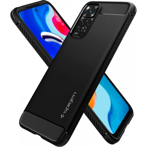 Kup Etui Spigen Rugged Armor Redmi Note 11/11S Matt Fekete - SPN2224BLK - {ean13} - Sklep Home Screen