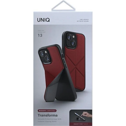 Kup Etui UNIQ Transforma MagSafe Apple iPhone 13 czerwony/coral red - UNIQ605RED - {ean13} - Sklep Home Screen