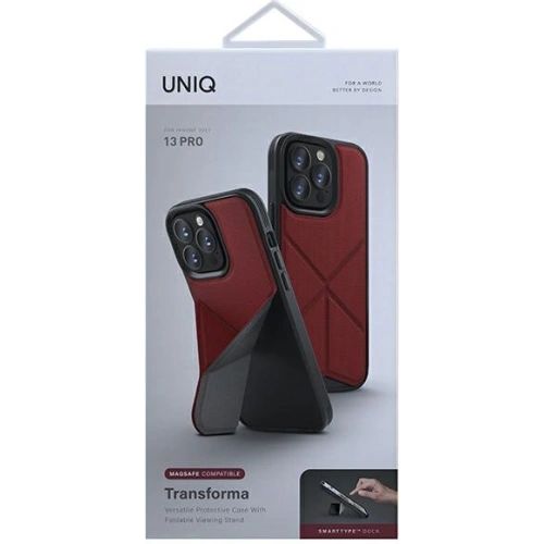 Kup Etui UNIQ Transforma MagSafe Apple iPhone 13 Pro czerwony/coral red - UNIQ608RED - {ean13} - Sklep Home Screen