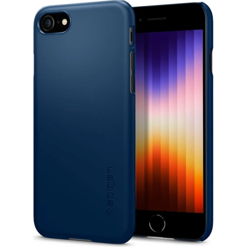 Kup Etui Spigen Thin Fit Apple iPhone SE 2022/SE 2020/8/7 Albastru Marin - SPN2227BLU - {ean13} - Sklep Home Screen