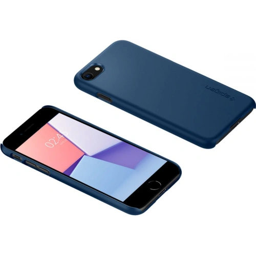 Kup Etui Spigen Thin Fit Apple iPhone SE 2022/SE 2020/8/7 Albastru Marin - SPN2227BLU - {ean13} - Sklep Home Screen