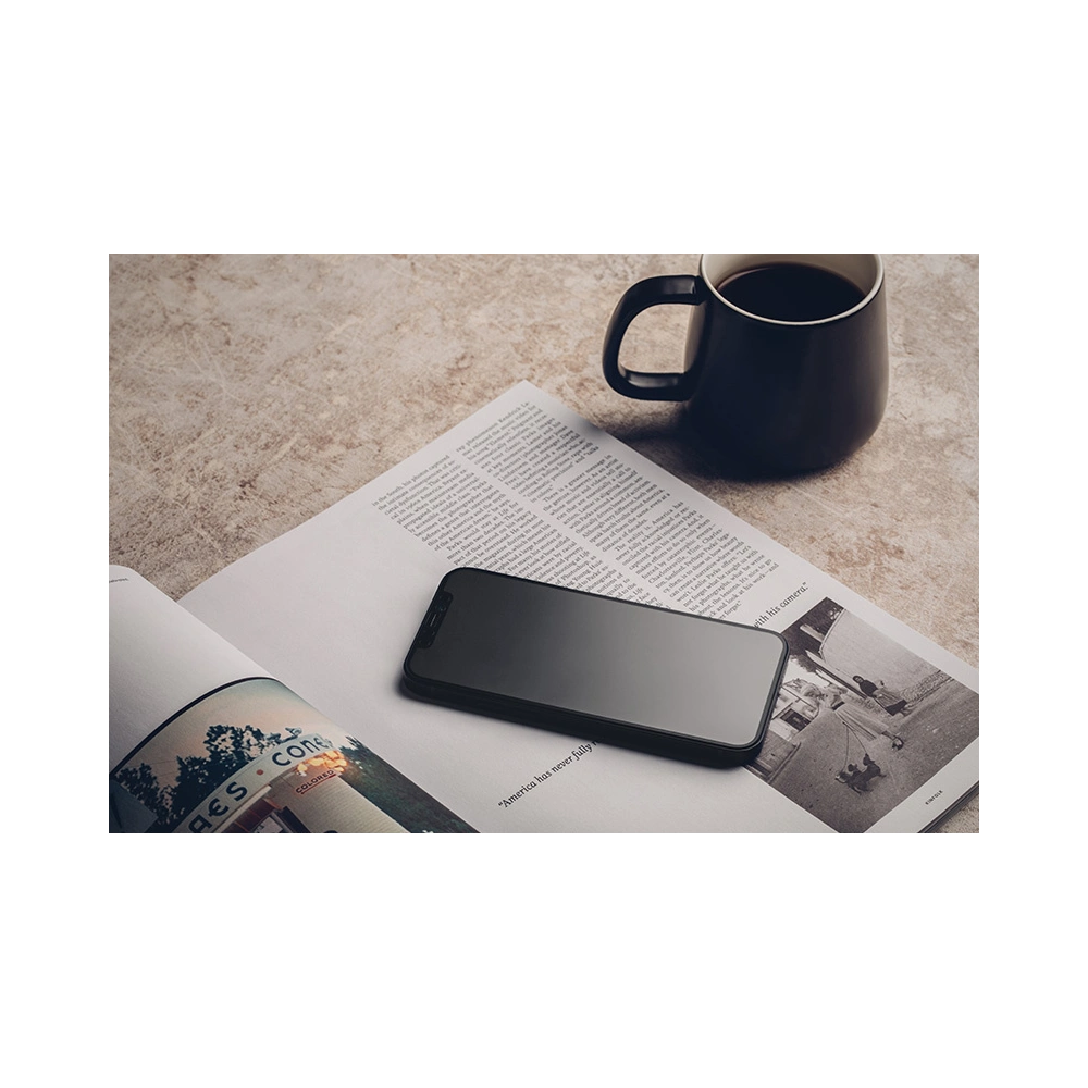 Matowa folia ochronna Moshi iVisor AG Apple iPhone 12 mini (czarna ramka)