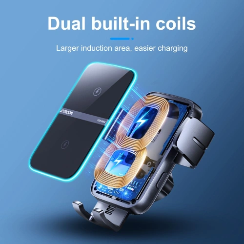 Buy Joyroom JR-ZS246 Dashboard Car Mount Wireless Charger 15W Black - JYR086BLK - {ean13} - Home Screen Store Europe