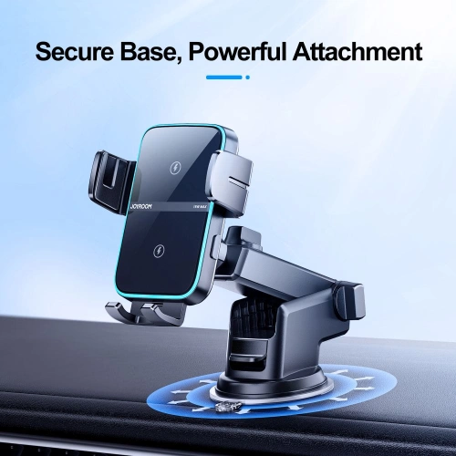Kup Uchwyt samochodowy z ładowarką indukcyjną Joyroom JR-ZS246 Dashboard Car Mount Wireless Charger 15W Black - JYR086BLK - {ean13} - Sklep Home Screen