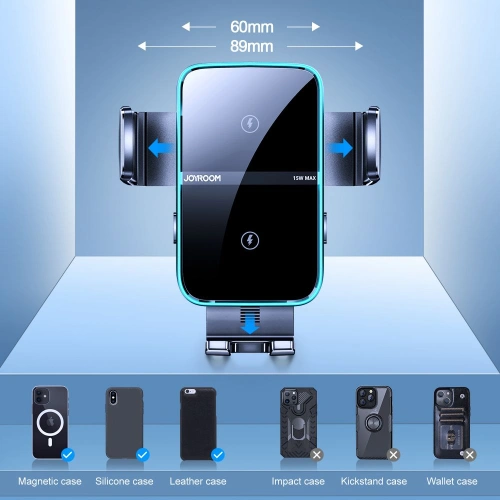 Kup Uchwyt samochodowy z ładowarką indukcyjną Joyroom JR-ZS246 Dashboard Car Mount Wireless Charger 15W Black - JYR086BLK - {ean13} - Sklep Home Screen