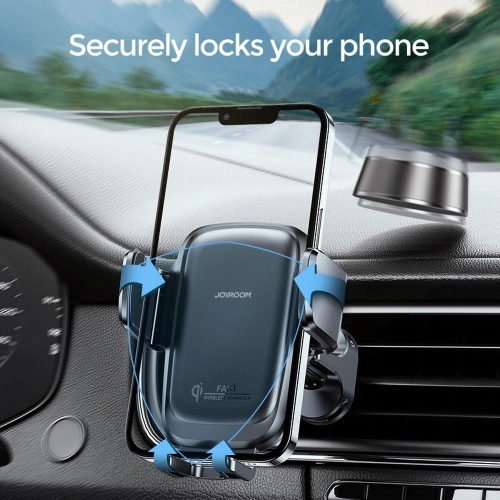 Kup Auto-Halterung mit induktiver Ladestation Joyroom JR-ZS243 Luftauslass Auto-Halterung Wireless Charger 15W Schwarz - JYR087BLK - {ean13} - Sklep Home Screen
