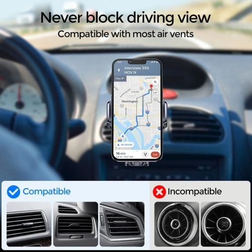 Kup Auto-Halterung mit induktiver Ladestation Joyroom JR-ZS243 Luftauslass Auto-Halterung Wireless Charger 15W Schwarz - JYR087BLK - {ean13} - Sklep Home Screen
