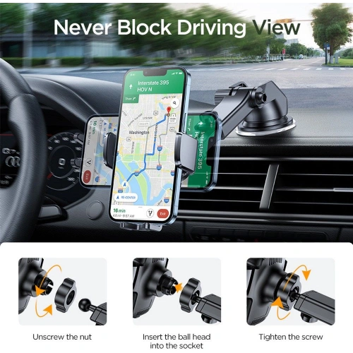 Kup Upevnění do auta s bezdrátovou nabíječkou Joyroom JR-ZS243 Dashboard Car Mount Wireless Charger 15W Černá - JYR088BLK - {ean13} - Sklep Home Screen