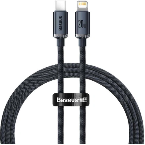 Kup USB-C zu Lightning Kabel Baseus Crystal, 20W, PD, 1.2m (schwarz) - BSU3224BLK - {ean13} - Sklep Home Screen