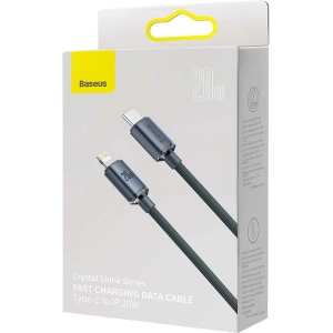 USB-C zu Lightning Kabel Baseus Crystal, 20W, PD, 1.2m (schwarz)