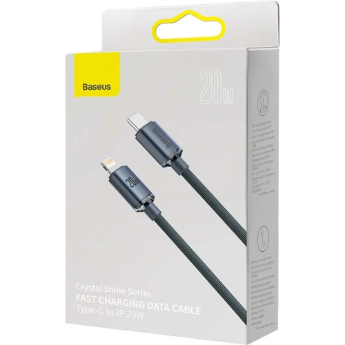 Kup USB-C zu Lightning Kabel Baseus Crystal, 20W, PD, 1.2m (schwarz) - BSU3224BLK - {ean13} - Sklep Home Screen