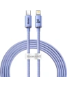 USB-C a Lightning kábel Baseus Crystal, 20W, PD, 2m (lila)