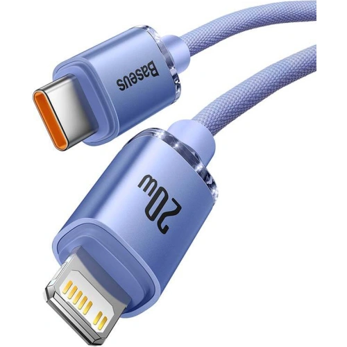 Kup USB-C zu Lightning Kabel Baseus Crystal, 20W, PD, 2m (lila) - BSU3225VIO - {ean13} - Sklep Home Screen
