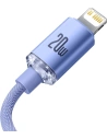 Kup USB-C a Lightning kábel Baseus Crystal, 20W, PD, 2m (lila) - BSU3225VIO - {ean13} - Sklep Home Screen