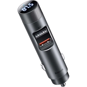 Kup Transmiter FM Baseus Energy Column Pro, Bluetooth 5.0, 2x USB, 30W (szary) - BSU3227GRY - {ean13} - Sklep Home Screen