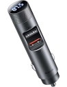 FM-Transmitter Baseus Energy Column Pro, Bluetooth 5.0, 2x USB, 30W (grau)