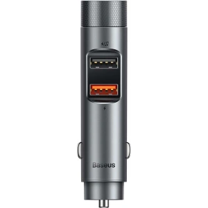 Kup Transmiter FM Baseus Energy Column Pro, Bluetooth 5.0, 2x USB, 30W (szary) - BSU3227GRY - {ean13} - Sklep Home Screen