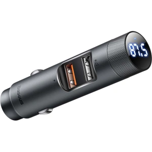 Kup Transmiter FM Baseus Energy Column Pro, Bluetooth 5.0, 2x USB, 30W (szary) - BSU3227GRY - {ean13} - Sklep Home Screen