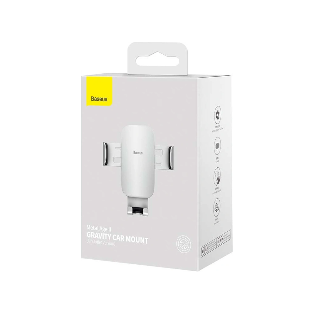 Uchwyt samochodowy do kratki Baseus Metal Age II (srebrny)