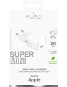 Kup Încărcător de rețea PURO Super Mini Fast Wall Charger USB-C Power Delivery 20W (alb) - PUR564WHT - {ean13} - Sklep Home Screen