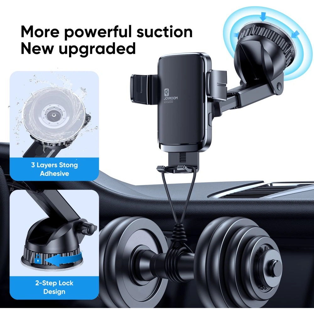 Uchwyt samochodowy z ładowarką indukcyjną Joyroom JR-ZS242 Rotary Dashboard Car Mount Wireless Charger 15W Black