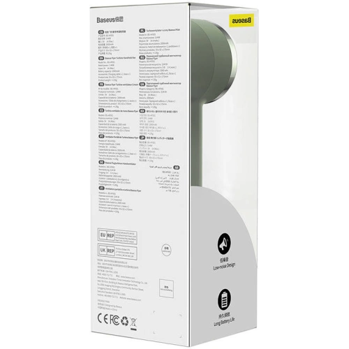 Kup Ventilator portabil manual Baseus Flyer Turbine (verde) - BSU3233GRN - {ean13} - Sklep Home Screen
