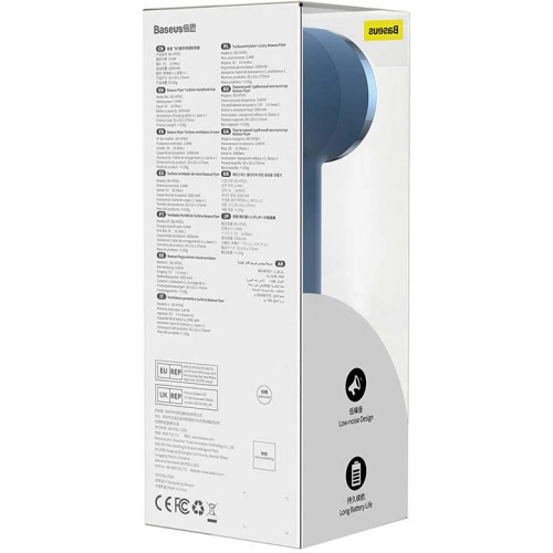 Buy Baseus Flyer Turbine Handheld fan (blue) - BSU3235BLU - {ean13} - Home Screen Store Europe