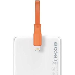 Powerbank Baseus Block 20000mAh, 22.5W + kabel Lightning (biały)
