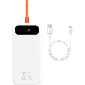 Powerbank Baseus Block 20000mAh, 22.5W + kabel USB-C (biały)