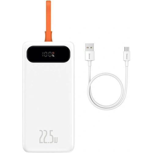 Kup Powerbank Baseus Block 20000mAh, 22.5W + cablu USB-C (alb) - BSU3238WHT - {ean13} - Sklep Home Screen