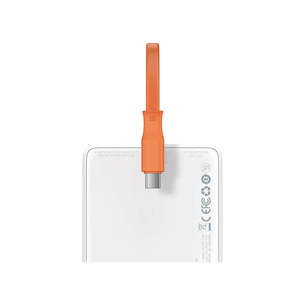 Powerbank Baseus Block 20000mAh, 22.5W + kabel USB-C (biały)
