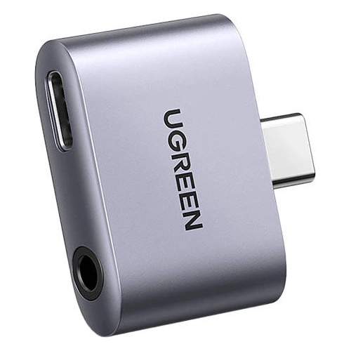 Buy UGREEN CM231 USB-C to USB-C Adapter + jack 3.5mm (gray) - UGR1093GRY - {ean13} - Home Screen Store Europe