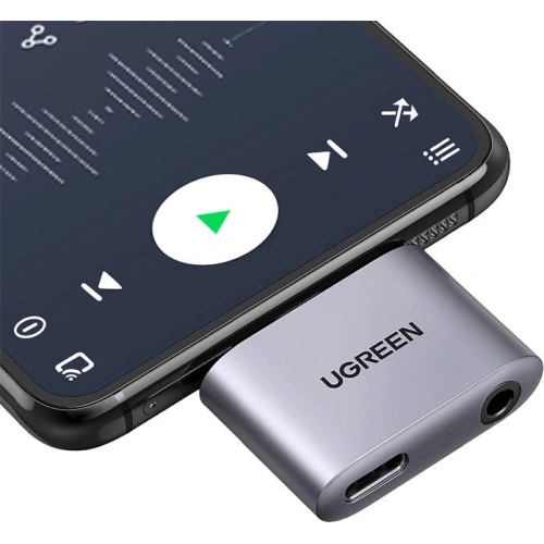 Kup 3.5mm USB-C auf USB-C und Klinkenadapter UGREEN CM231 (grau) - UGR1093GRY - {ean13} - Sklep Home Screen