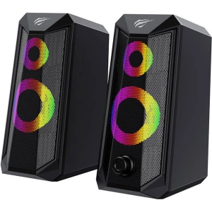 Buy HAVIT SK202 Computer speakers 2.0 RGB (black) - HVT165BLK - {ean13} - Home Screen Store Europe