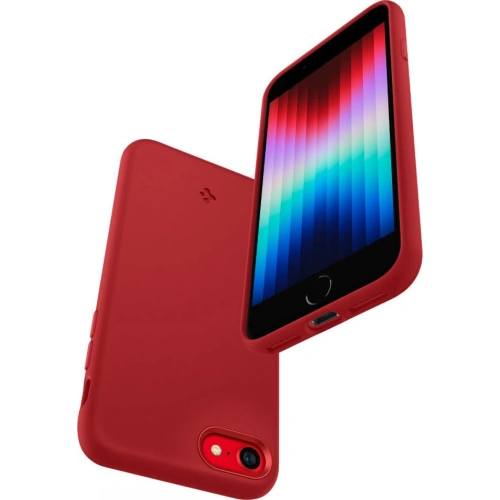 Kup Etui Spigen Silicone Fit Apple iPhone SE 2022/SE 2020/8/7 Piros - SPN2231RED - {ean13} - Sklep Home Screen