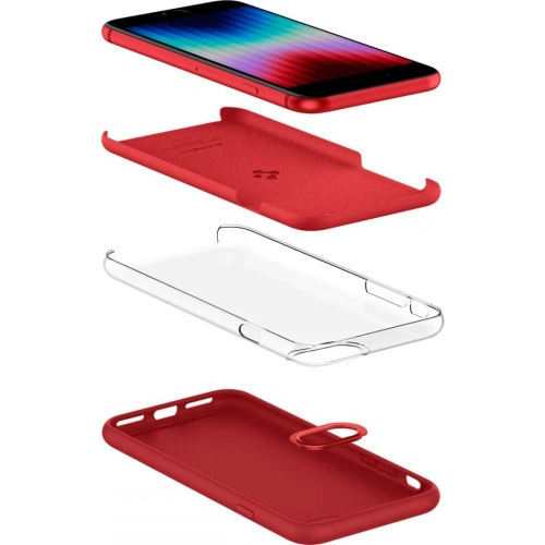 Kup Etui Spigen Silicone Fit Apple iPhone SE 2022/SE 2020/8/7 Piros - SPN2231RED - {ean13} - Sklep Home Screen