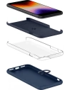 Kup Etui Spigen Silicone Fit Apple iPhone SE 2022/SE 2020/8/7 Albastru Marin - SPN2233BLU - {ean13} - Sklep Home Screen