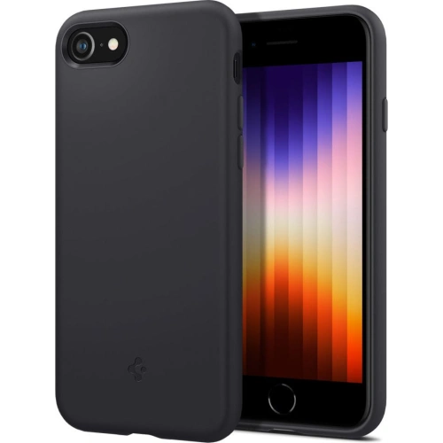 Kup Etui Spigen Silicone Fit Apple iPhone SE 2022/SE 2020/8/7 Fekete - SPN2234BLK - {ean13} - Sklep Home Screen