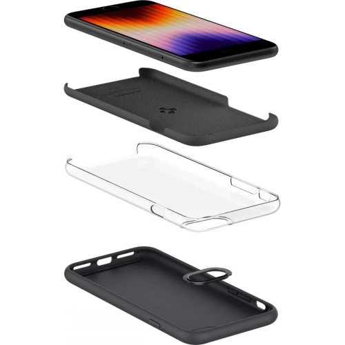 Kup Etui Spigen Silicone Fit Apple iPhone SE 2022/SE 2020/8/7 Fekete - SPN2234BLK - {ean13} - Sklep Home Screen