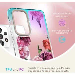 Etui Spigen Cyrill Cecile Samsung Galaxy A33 5G Růžové květinové