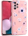 Etui Tech-Protect Floral Samsung Galaxy A13 LTE Rózsaszín