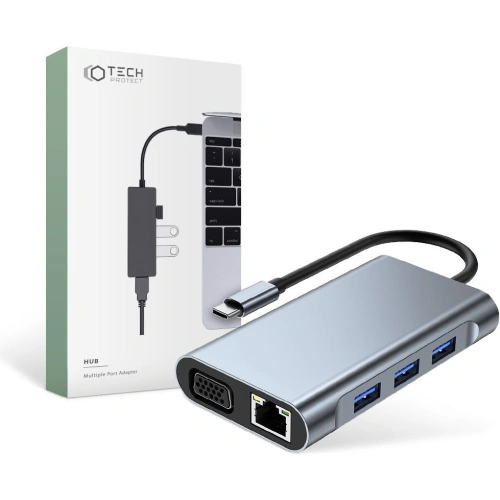 Kup Hub 7w1 Tech-Protect V6 Grau - THP997GRY - {ean13} - Sklep Home Screen