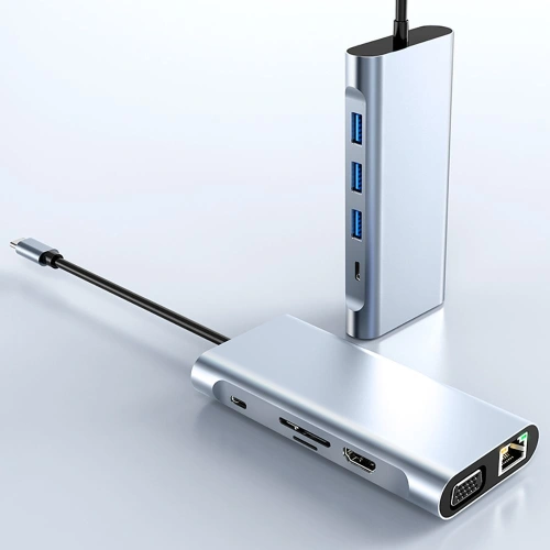 Kup Hub 10w1 Tech-Protect V7 Šedá - THP998GRY - {ean13} - Sklep Home Screen