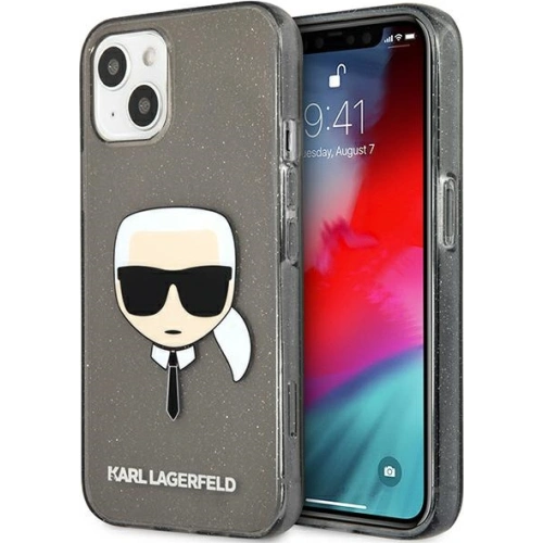 Kup Case Karl Lagerfeld KLHCP13MKHTUGLB Apple iPhone 13 schwarz/hardcase Glitter Karls Kopf - KLD920BLK - {ean13} - Sklep Home Screen